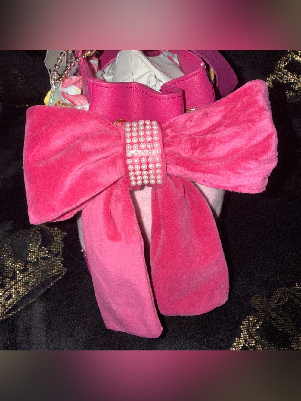 NWT Custom Juicy Couture Sugar Rush Ice Cream Cherry Drip Daydreamer Tote 1 Of 1 - Picture 6 of 10